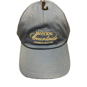 Lululemon Unisex Classic Ball Cap Hat “Meet You Courtside” Blue L/XL NWT 38$